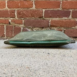 Recycled Vintage Military Korean War Duffle Clutch Bag — Ombre Panel